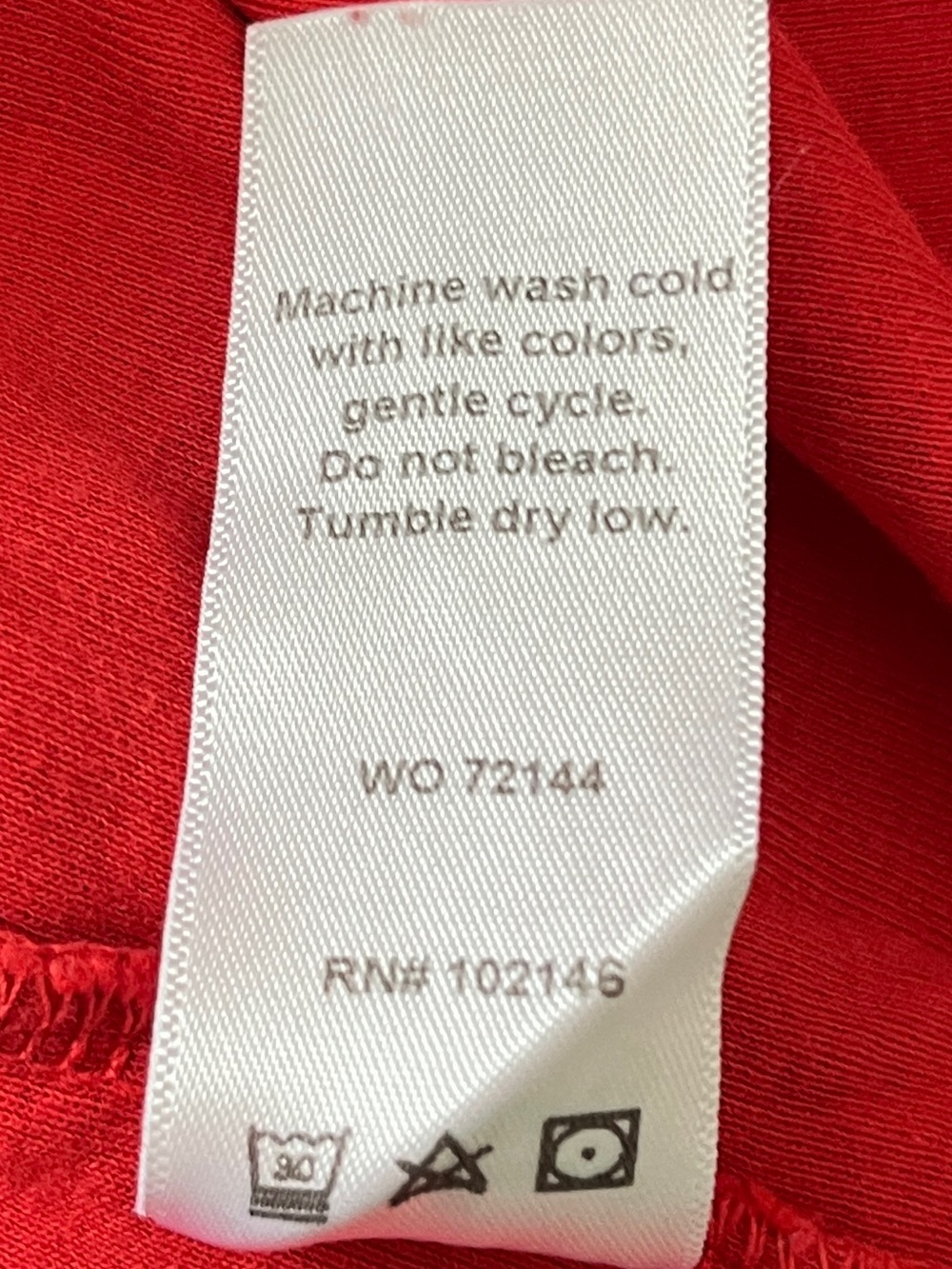 ❤️ Michael Stars Red Supima Cotton Tee | Made in USA | Stretch One Size Top - Picture 11 of 11